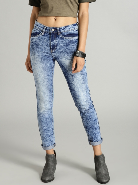

Roadster Women Blue Slim Fit Mid-Rise Clean Look Stretchable Jeans