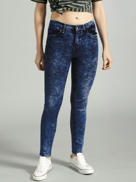 

Roadster Women Blue Skinny Fit Mid-Rise Clean Look Stretchable Jeans
