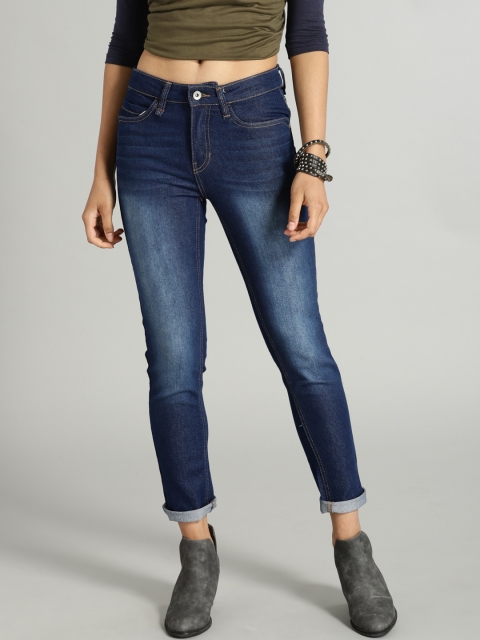 

Roadster Women Blue Regular Fit Mid-Rise Clean Look Stretchable Jeans