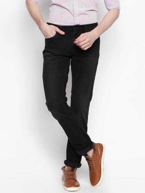 

Integriti Men Black Slim Fit Mid-Rise Clean Look Jeans