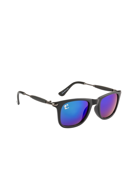 

Clark N Palmer Unisex Mirrored Wayfarer Sunglasses CNP-SB-808, Blue