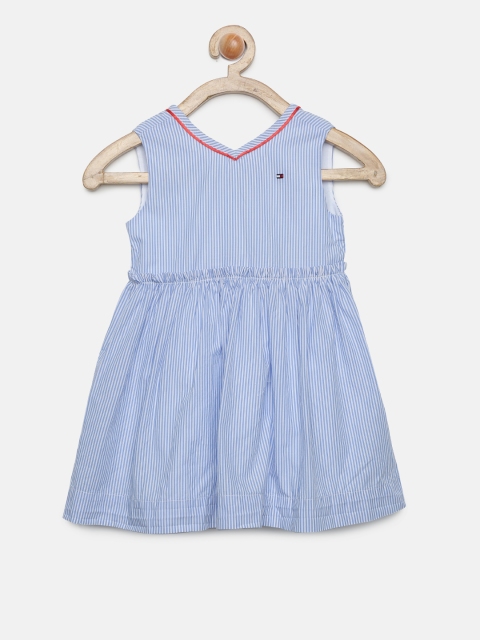 

Tommy Hilfiger Girls Blue Striped A-Line Dress