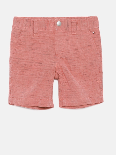 

Tommy Hilfiger Boys Pink Solid Regular Fit Chino Shorts