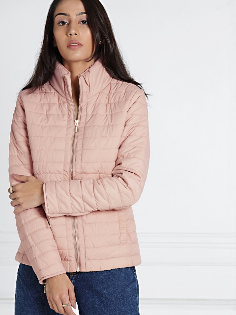 

all about you Women Pink Solid Padded Jacket