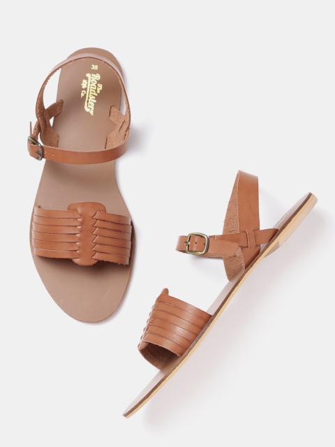 

Roadster Women Brown Solid Open Toe Flats