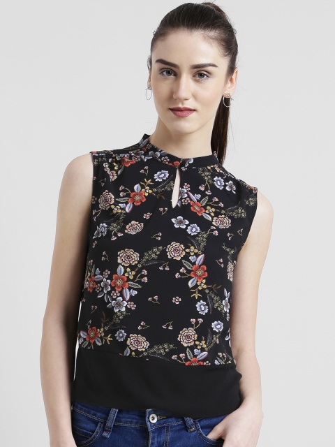 

Zink London Women Black Printed Top