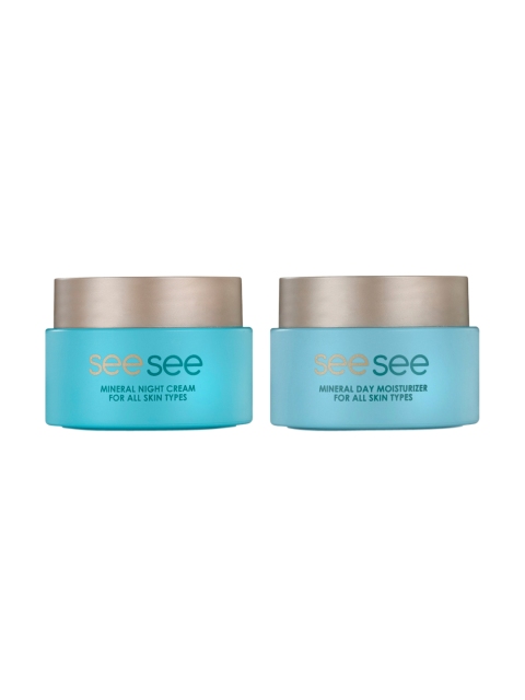 

SeeSee Unisex Day and Night Moisturiser Combo, Blue