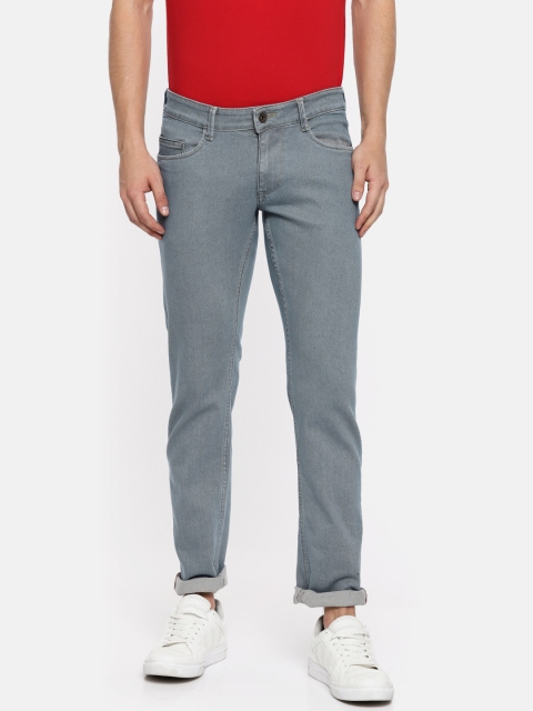 

American Bull Men Blue Slim Fit Low-Rise Clean Look Stretchable Jeans