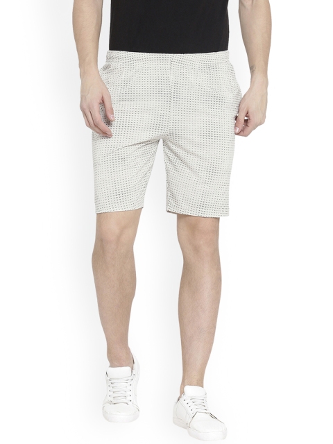

Duke Men Off-White Printed Regular Fit Regular Shorts
