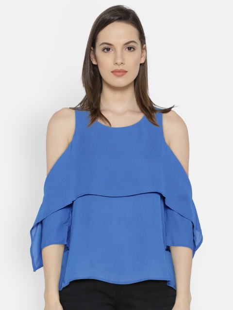 

Lee Cooper Women Blue Off-Shoulder Top