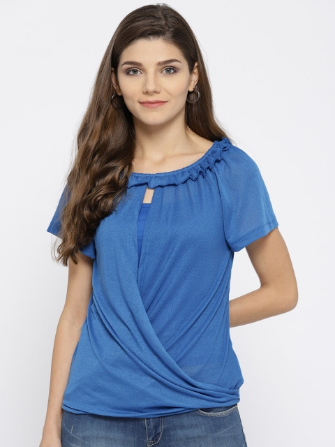 

Lee Cooper Women Blue Solid Top