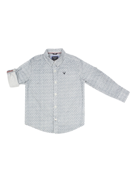 

Allen Solly Junior Boys Blue & White Regular Fit Printed Casual Shirt
