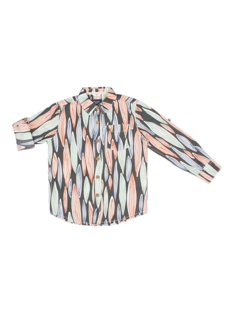 

Allen Solly Junior Boys Multicoloured Regular Fit Printed Casual Shirt, Multi