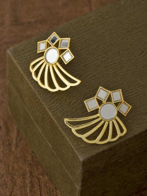 

Voylla Gold-Toned Geometric Studs