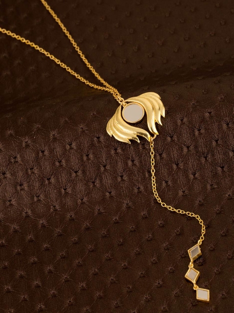 

Voylla Gold-Toned Brass Tasselled Necklace
