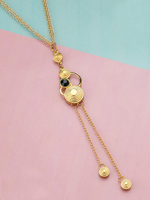 

Voylla Gold-Toned Brass Tasselled Necklace