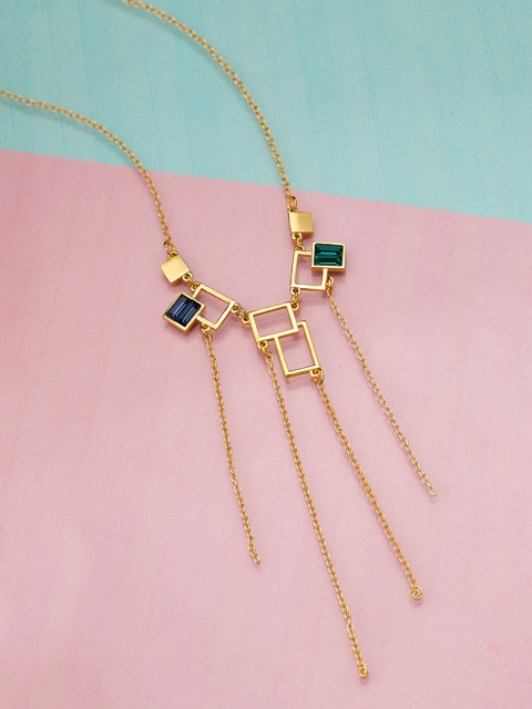 

Voylla Gold-Toned Brass Tasselled Necklace
