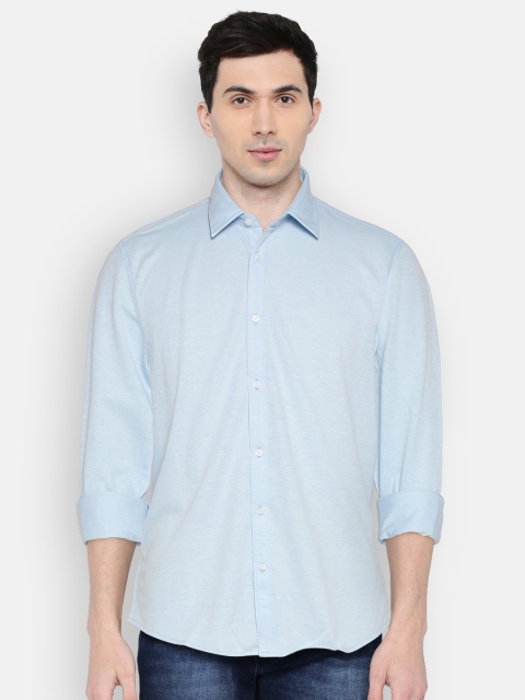 

Blackberrys Men Blue Slim Fit Solid Casual Shirt