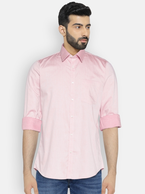 

Blackberrys Men Pink Slim Fit Solid Formal Shirt