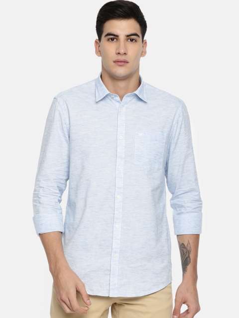 

Blackberrys Men Blue Slim Fit Solid Casual Shirt