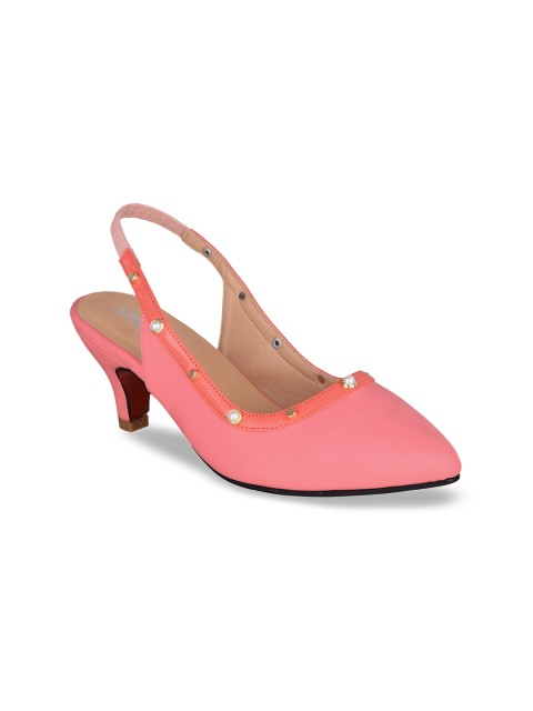 

Sherrif Shoes Women Pink Solid Pumps