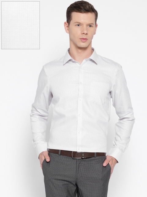 

Blackberrys Men Grey Slim Fit Checked Formal Shirt