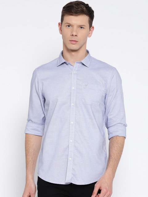 

Blackberrys Men Blue Slim Fit Solid Casual Shirt
