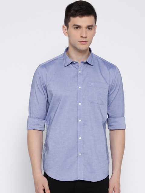 

Blackberrys Men Blue Slim Fit Solid Casual Shirt