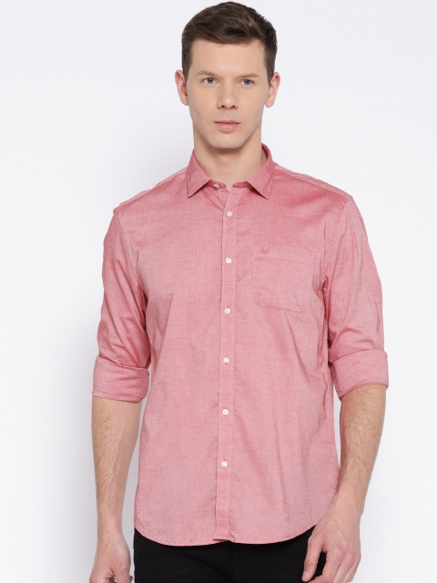 

Blackberrys Men Red Slim Fit Solid Casual Shirt