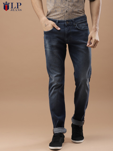 

Louis Philippe Jeans Men Blue Slim Fit Low-Rise Clean Look Stretchable Jeans