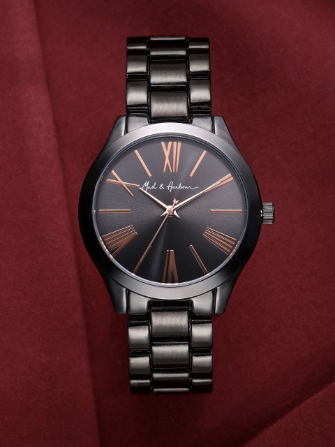 

Mast & Harbour Unisex Black Analogue Watch MFB-PN-PF-TZ2486