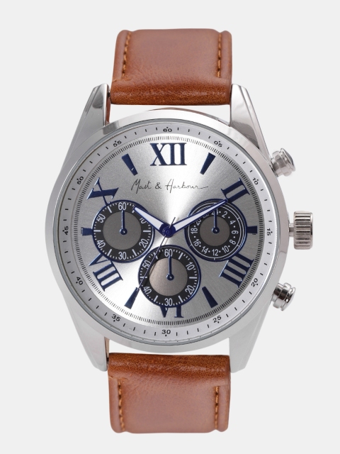 

Mast & Harbour Unisex Silver-Toned Analogue Watch MFB-PN-LW3732