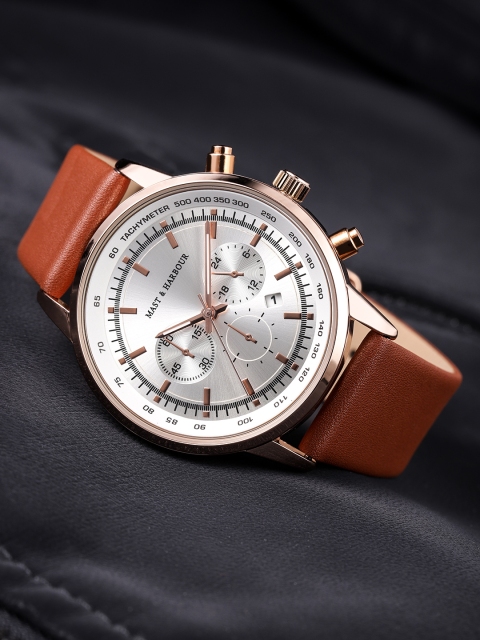 

Mast & Harbour Unisex Silver-Toned Analogue Watch MFB-PN-WTH-M8122