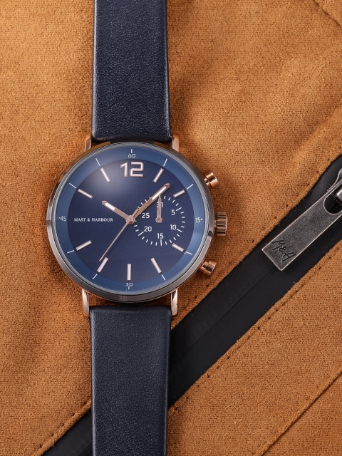 

Mast & Harbour Unisex Blue Analogue Watch MFB-PN-WTH-M9710