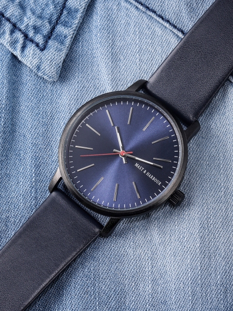 

Mast & Harbour Unisex Blue Analogue Watch MFB-PN-WTH-M8131