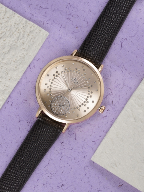 

DressBerry Women Rose Gold Embellished Analogue Watch MFB-PN-SNT-E02