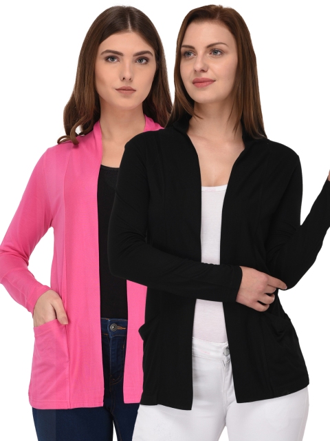 

Espresso Women Pack Of 2 Shrugs, Black