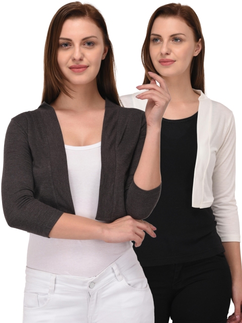

Espresso Women Pack Of 2 Shrugs, Off white