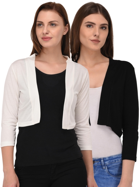 

Espresso Women Pack Of 2 Shrugs, Black