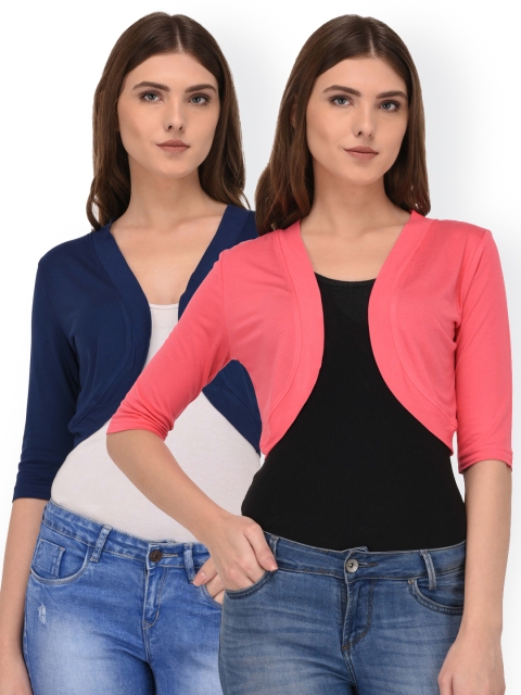

Espresso Women Pack Of 2 Shrugs, Coral