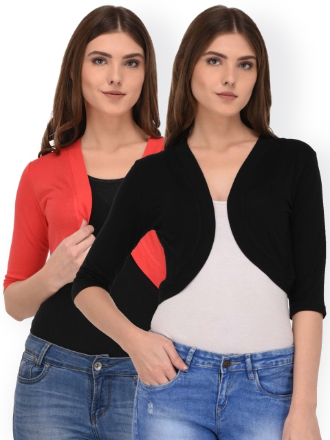 

Espresso Women Pack Of 2 Shrugs, Red