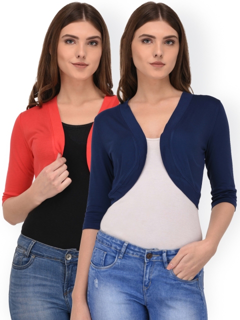 

Espresso Women Pack Of 2 Shrugs, Red