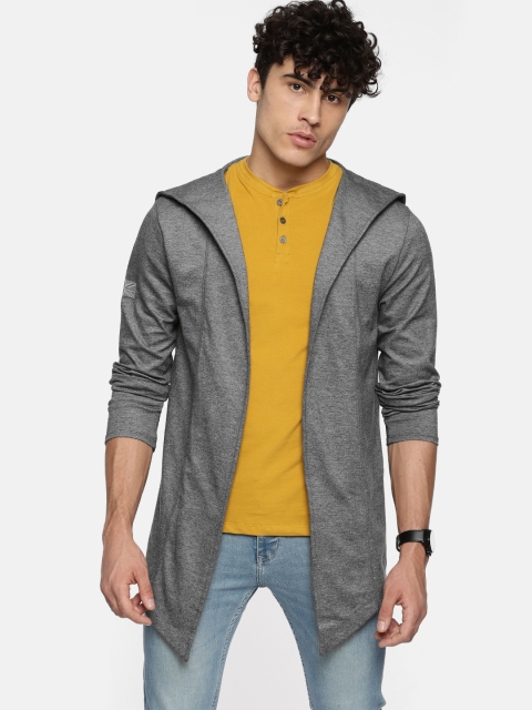 

Lee Cooper Grey Solid Open Front Shrug