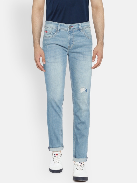 

Lee Cooper Men Blue Slim Fit Mid-Rise Mildly Distressed Stretchable Jeans