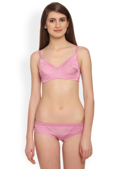 

Innocence Pink Lace Lingerie Set BBAPLIN53060