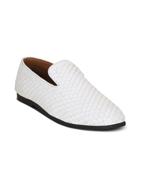 

Get Glamr Men White Semi-Formal Slip-Ons
