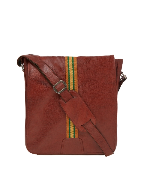 

Leather World Unisex Tan Solid Messenger Bag