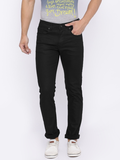 

Peter England Casuals Men Black Slim Fit Mid-Rise Clean Look Stretchable Jeans