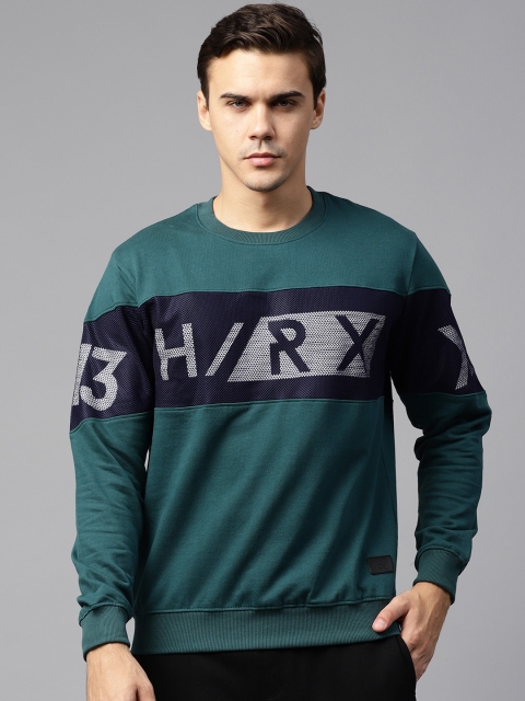

HRX by Hrithik Roshan Men Teal Crew Neck Active Sweatshirt