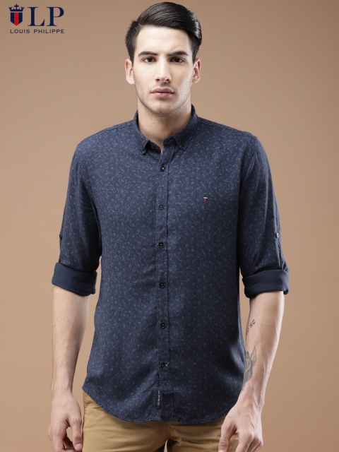

Louis Philippe Sport Men Blue Slim Fit Printed Casual Shirt